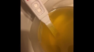 Amateur has to take pregnancy test after making porn