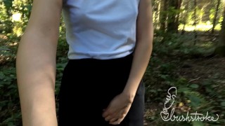 bushstroke Pissen im Freien Zusammenschnitt 1