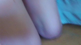 Slave ordered to pleasure itself with the Magic Wand, part 2. The cumshot