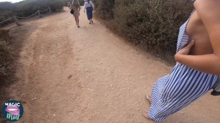 RISKY BLOWJOB IN THE BEACH PARKING - MAGICMINTCOUPLE