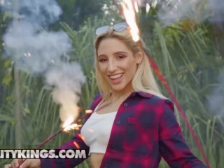 Reality kings - Abella Danger gets choked and fucked while camping