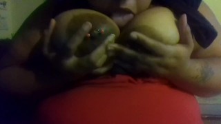 lickin my nipple