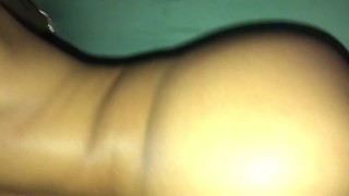 SKINNY BRUNETTE GETS CREAMPIED