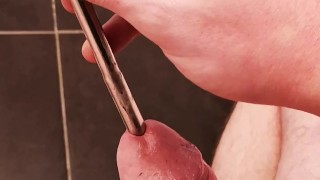 Getting confident at sounding my cock