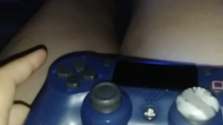 Ps4 gamer girl plays Fortnite