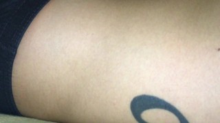 Belly sounds - with laying on belly and laying on back in bed positions