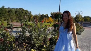 Rapunzel UpSKIRT NO PANTIES in PUBLIC Park(Part 2)