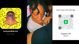 Petite Black Teen Sucks Off Big Black Cock 