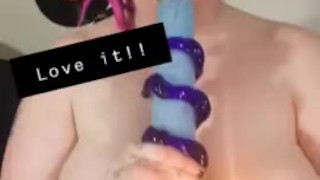 Miss Vaga BBW Punk Bong Smoking and showing tits and belly snapchat premium