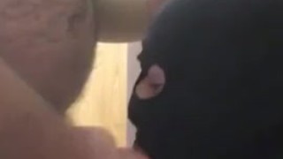 Straight alpha wanted to fuck his faggot's throat in his bathroom at work