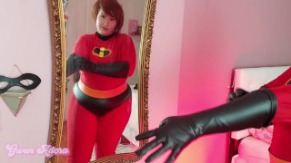 Elastigirl Mrs.Incredible expands and twerks her big ass in your face