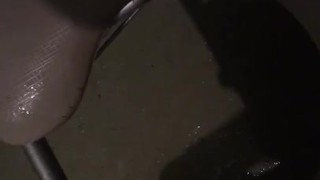 Pissing in shower at work whenever sitter is over