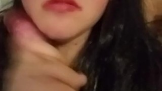 Blowjob on dildo