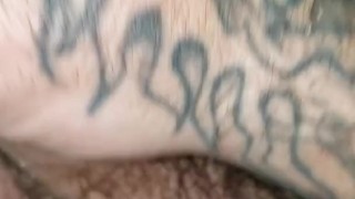 Stroking while I'm talking to you with nice cum for you