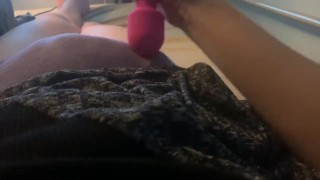 trans girl vibing and cumming in her panties