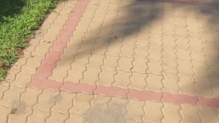Walking down the street naked in public. Together. POV. Amateur MiaAmahl