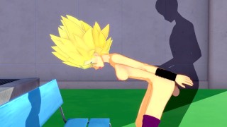 Dragonball Super SSJ Caulifla Sucks and Fucks