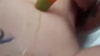 The Naked Nerd uses a popsicle to cool down 
