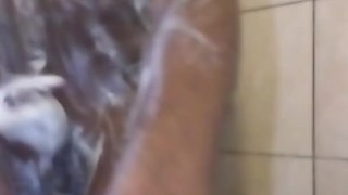 Masturbating in the shower