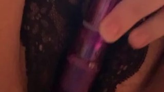 Amateur College BBW Plays With Vibrator