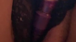 Amateur College BBW Plays With Vibrator