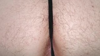 Twink fingering ass in panties