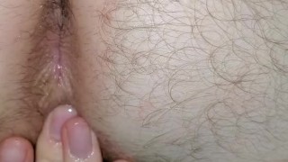 Twink fingering ass in panties