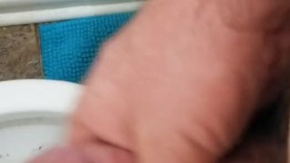 Big dick jerks off
