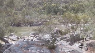 Found Naked Woman Sunbaking on Rocks