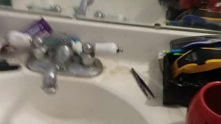 Masturbating and showing off 