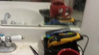 Masturbating and showing off 