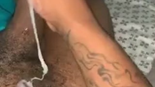 Thug dude bust big thick nutt