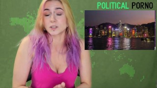 POLITICAL PORNO: HONG KONG WARREN SHILLIN CLIMATE STRIKE AND SPANKS!