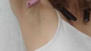 Button's Armpit per Request (shaving, short clip)