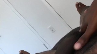 Hung Black Guy Stroking 