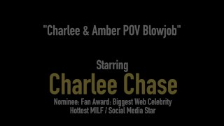 Dick Sucking Divas Charlee Chase & Amber Sativa Blow A Cock!