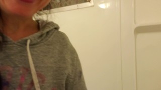 Dirty Girl Makes Purple Mermaid Piss