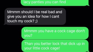 Sexting a Sissy Boy - I Own HIM