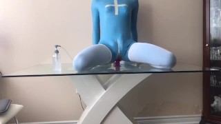 crossdress first time trying out latex