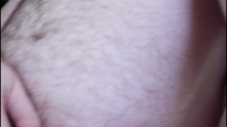 FTM jerking his little dick and edging