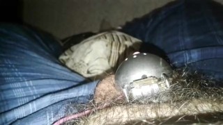 Trying to cum in Chastity