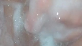 PAWG shower soap masturbating