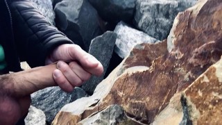 Happy ENDING JERK Session with a view ** HUGE / THICK / WHITE CUMSHOT **