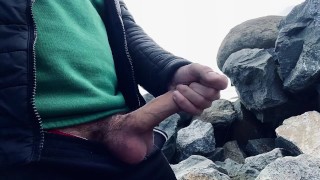 Happy ENDING JERK Session with a view ** HUGE / THICK / WHITE CUMSHOT **