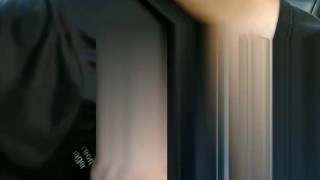 Pizza girl giving road head public