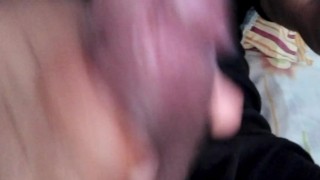 Moaning and dirty talk while masturbating, edging and jerking off big dick