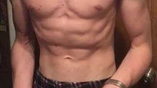Pec bounce and muscle flexing