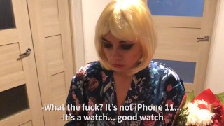 husband cheated on his wife because of she wanted iPhone l