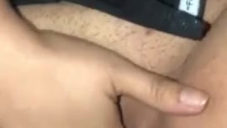 Making my pussy drip in the car