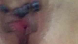 Dripping pussy masturbation 